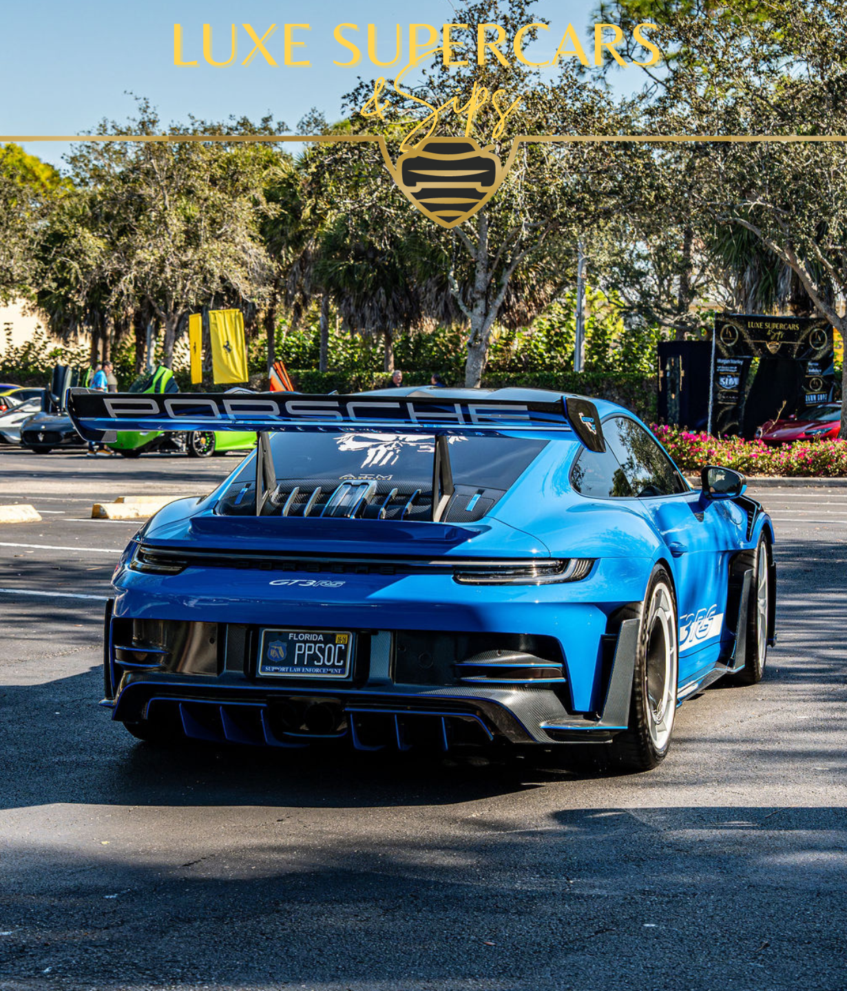 Exotic supercar detail at a Luxe SuperCars & Sips event, Naples FL