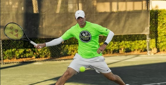 Professional tennis under the lights at the Naples Pro Tennis League, Naples FL